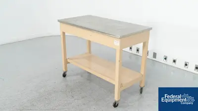 Unknown 4 ft Stainless Steel Top Portable Table