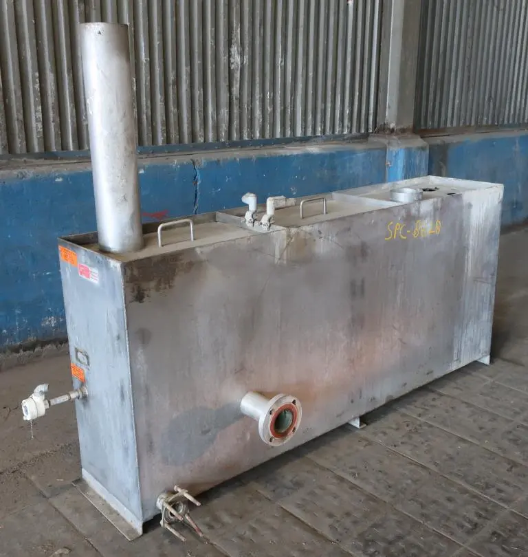 SPC8828  Tank 235 gallon vertical tank, Stainless Steel, flat rectangular tank
