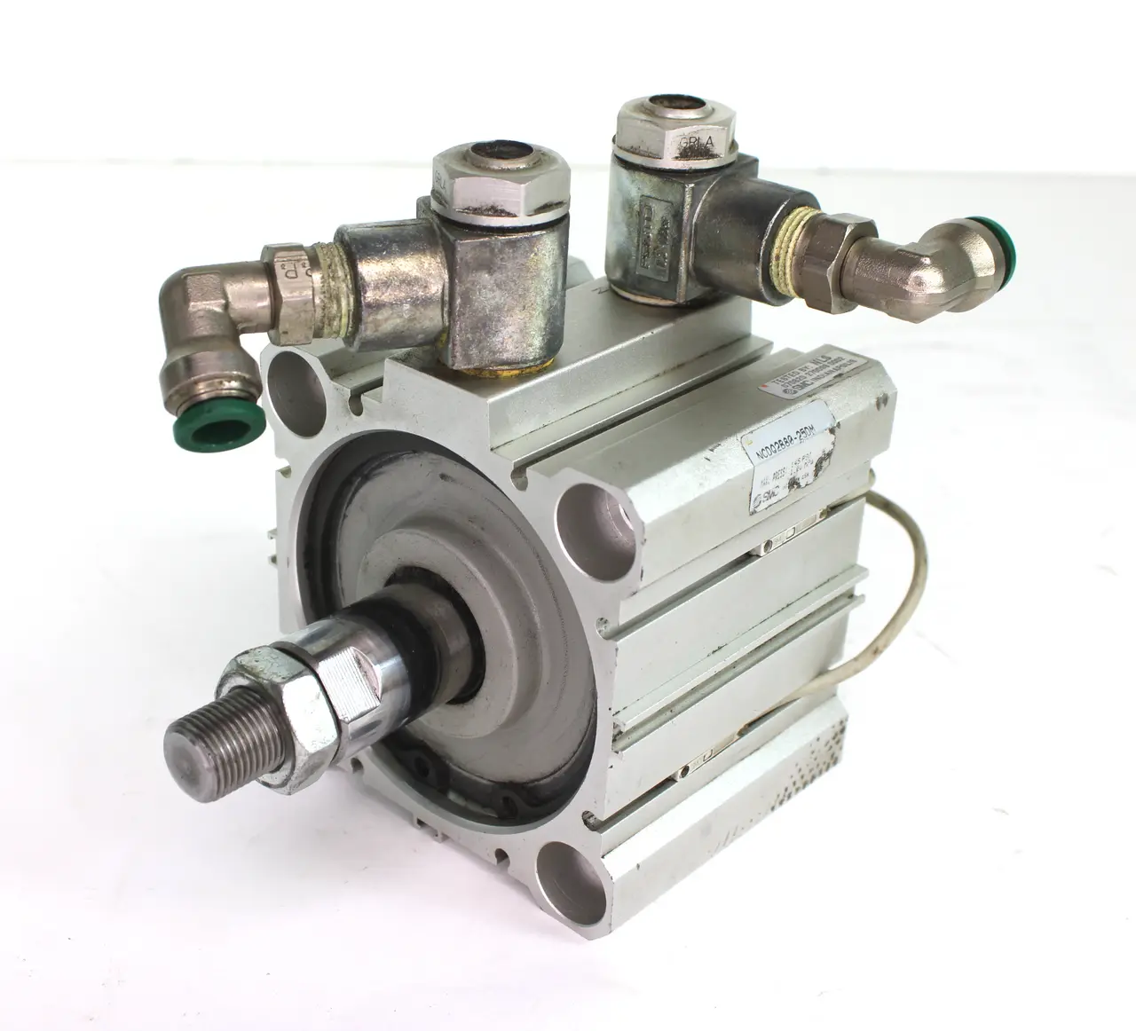 Smc NCDQ2B80-25DM Compact Cylinder 80mm Bore, 25mm Stroke 145 Psi