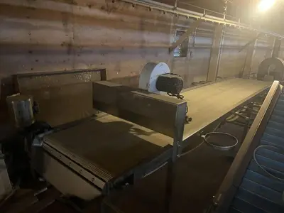 16ft Modular Belt Conveyor with Air Knife