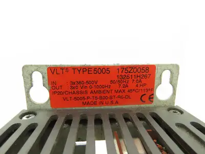 Danfoss VLT 5005 Variable Speed AC Drive 4Hp 380-440v 460-500V 3PH 0-1000Hz