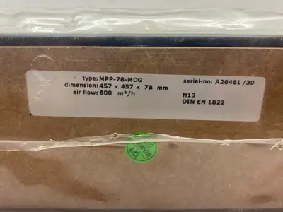 MPP-78-MDG | Particle Filter H13 457mm x 457mm x 78mm - New