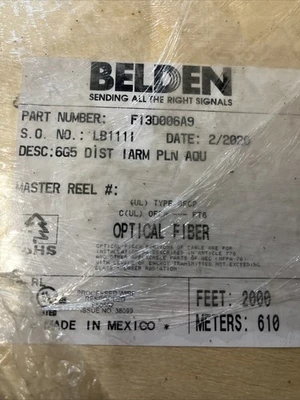 NEW Belden FI3D006A9