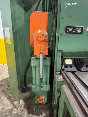 14' X 3/8" CINCINNATI MODEL 375-HS HYDRAULIC SHEAR WITH BACK GAUGE; FLOOR STANDING, NEW 1998: YOBRO #24238