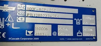 USED 2012 CASCADE 100F-RCP-07C