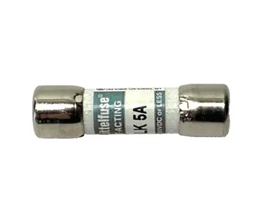 USED LITTELFUSE FAST-ACTING MIDGET FUSE 600V 5A LOT OF 5