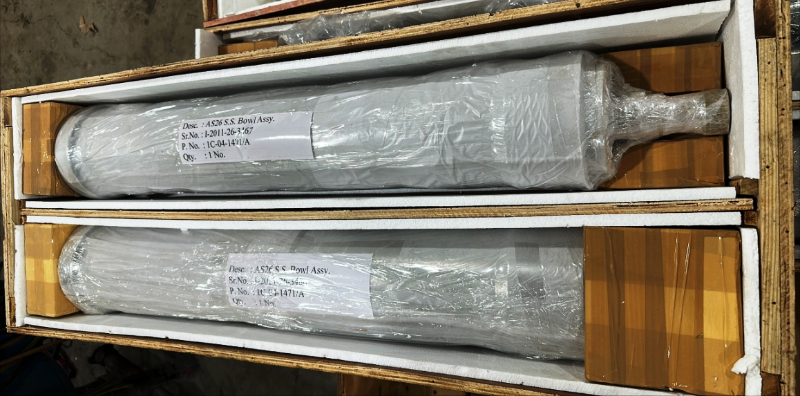 (2) NEW: Sharples AS-26 clarifier bowls, SS.
