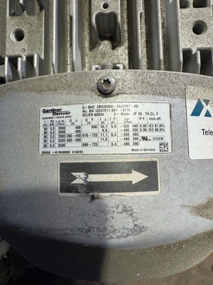 GARDNER DENVER G-BH2-2BH20360-2AAPM7-AA Rotary Claw Vacuum Pump | K.B. Industries LLC (5)