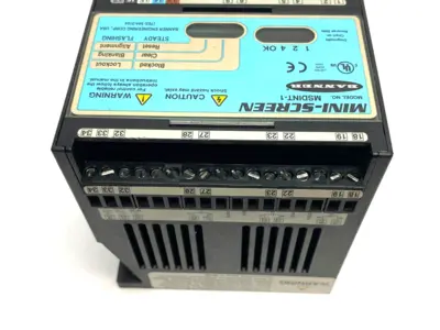 USED BANNER ENGINEERING MINI-SCREEN DIN CONTROL MODULE, BLANKING 2-BEAM FLOATING, 44469