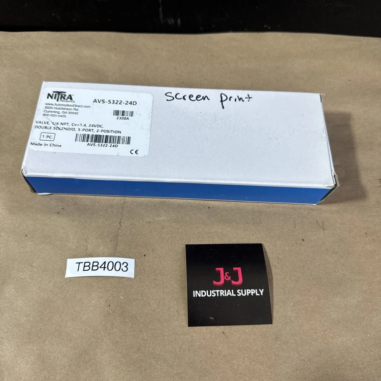 New | in-Stock Nitra AVS-5322-24D Valves/Fittings | J&J Industrial Supply #498577