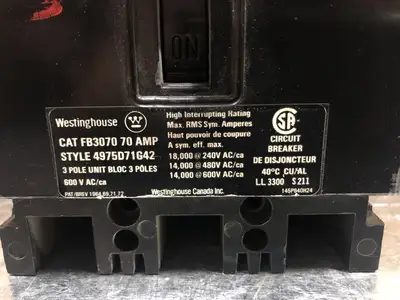 USED WESTINGHOUSE FB3070