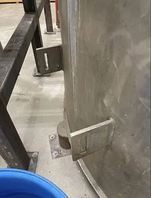 3000 Gallon Stainless Steel Mixing Tank with Agitator