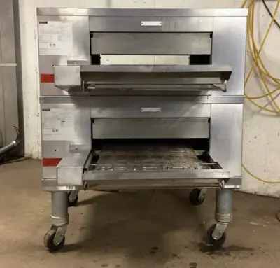 152-0786 Middleby Marshall DZ33T Double Stack Natural Gas Conveyor Pizza Oven