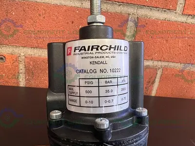 USED FAIRCHILD 10222 PNEUMATIC PRECISION REGULATOR 500 PSIG W/ CPI 0-15 PSI GAUGE