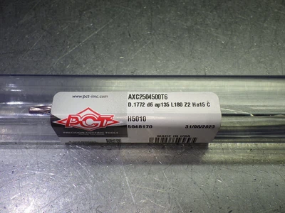 PCT 4.5mm Coolant Thru 25xD Carbide Drill AXC2504500T6 (LOC1766)