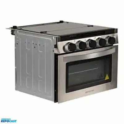 Furrion FGR24D3A1A-SS 24” Chef Collection RV 3-Burner Gas Range, Stainless Steel, New in Box
