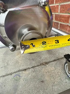 USED AXIFLOW STSC 50-16 STAINLESS STEEL TWIN SCREW PUMP W/ CONTROLLER, HEATING, 5HP