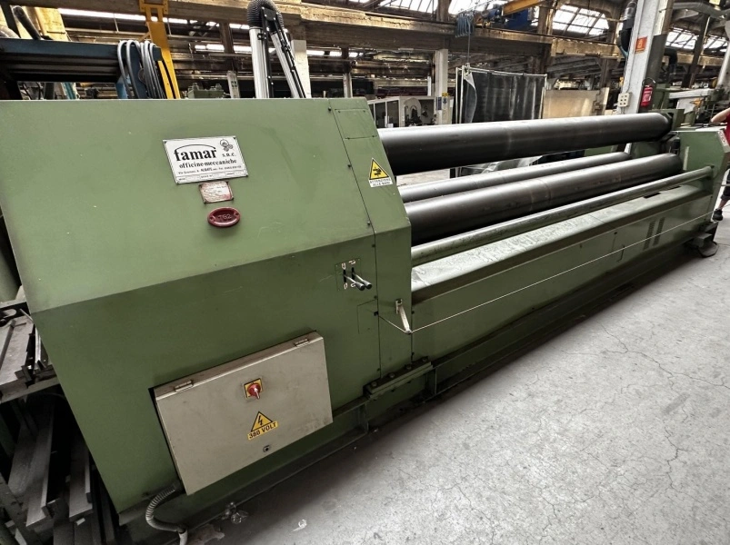 FAMAR 3-Rolls Plate Bending Rolls, in good used condition, POA