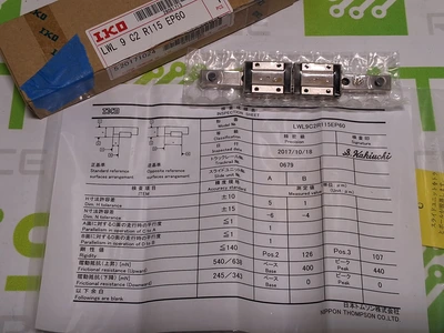 IKO LWL9C2R115EP60 LINEAR GUIDE ASSEMBLY