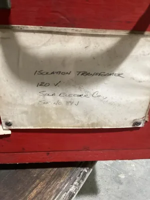 Sola Constant Voltage Transformer; 95-130-190-260; 120V 60Hz