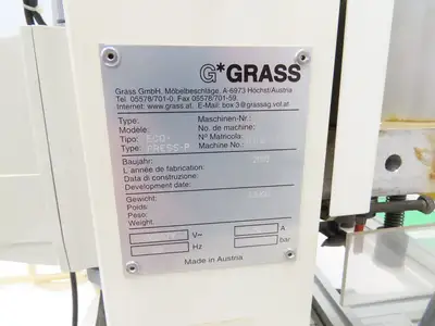 Grass ECO Press P Hinge Boring Machine 220V 1Ph 1.5 HP Pneumatic Insertion