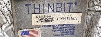 THIN BIT CN035353A  (5x PCS) CARBIDE Grooving Inserts NEW OLD STOCK