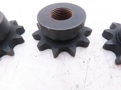 Martin 60B11 #60 Roller Chain Sprocket 11-Tooth 1" Threaded Bore  Lot of 3