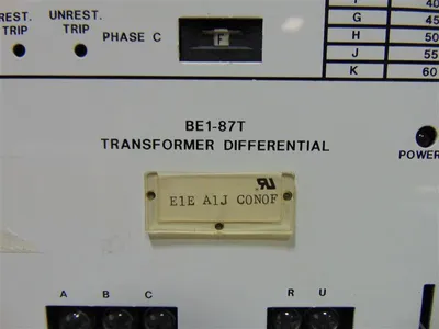 Basler Electric BE1-87T Transformer Differential Relay Module Used