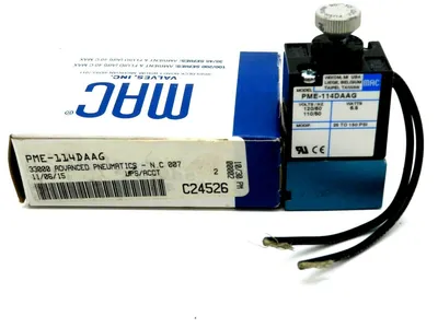 NEW MAC VALVES PME-114DAAG SOLENOID VALVE C24526 PME114DAAG