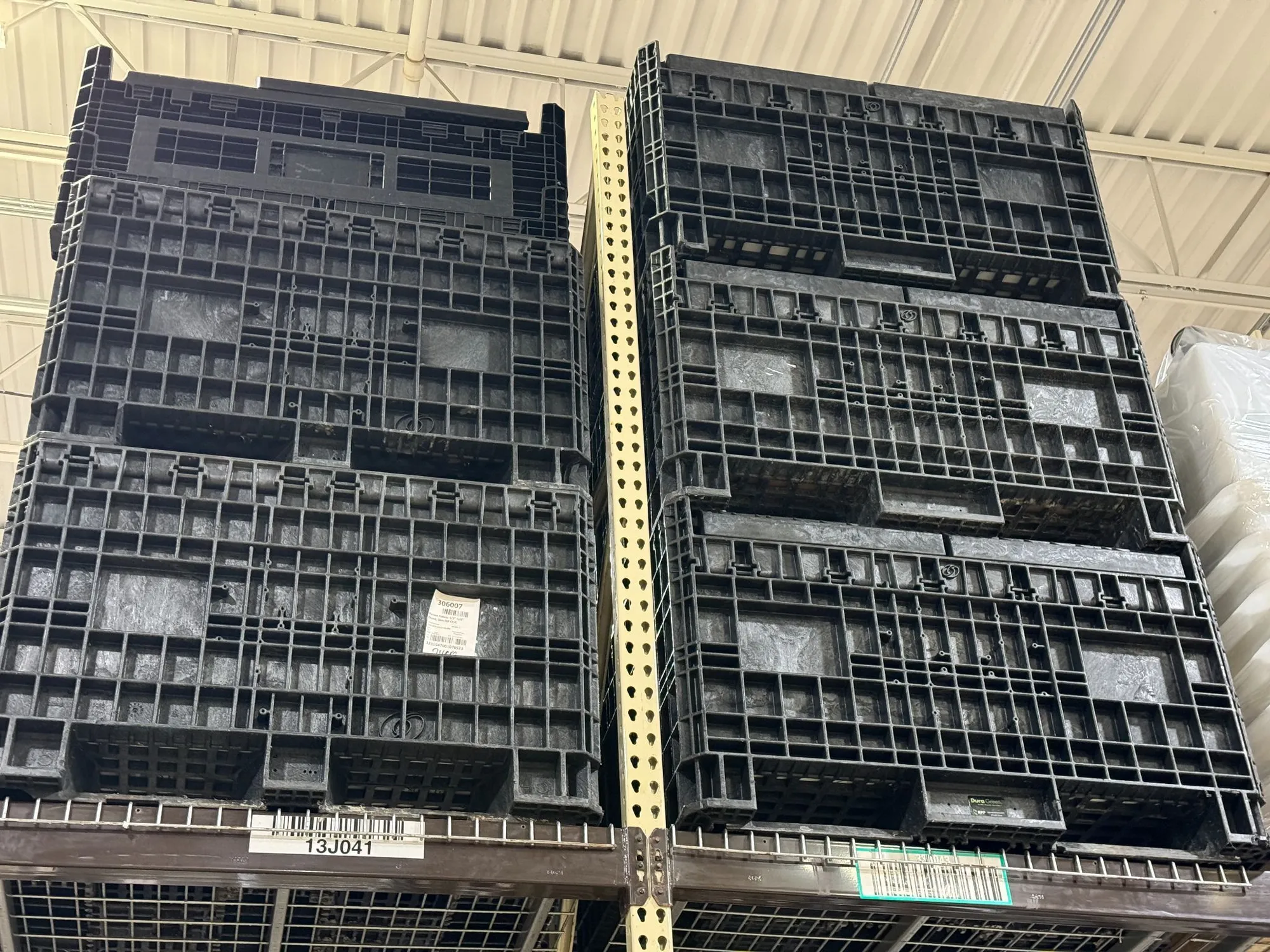 USED Duragreen Collapsible Bulk Containers.