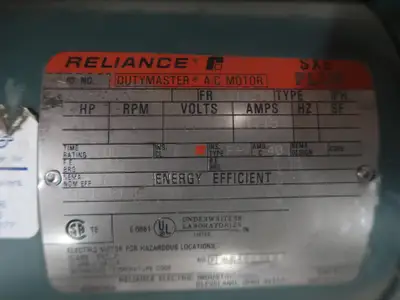1 hp, 575 Volts, 1725 Rpm, H3143TC Electric Motor