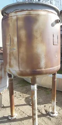 Tank, 200 Gallon, Glass Lined, Jkt, 39" x 39", Pfaudler, OT/DB, #C742759