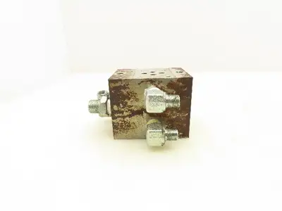 Taiyo Parker MDA10C01 Hydraulic Modular Valve Base 1-Station D03 Manifold