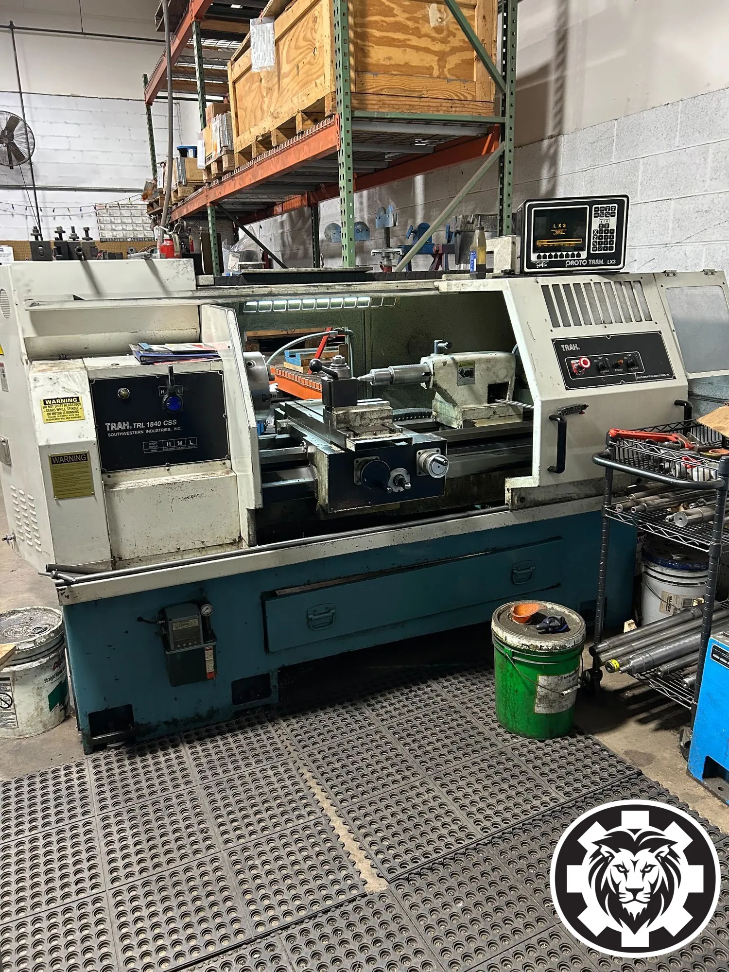 Southwestern Industries Trak 1840 Lathe - Tailstock, Steady Rest