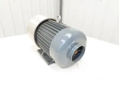 Superb Electric TEIFH Pin Router Motor w/Pulley 7.5Hp 1720/3450RPM 460V 3PH 112M