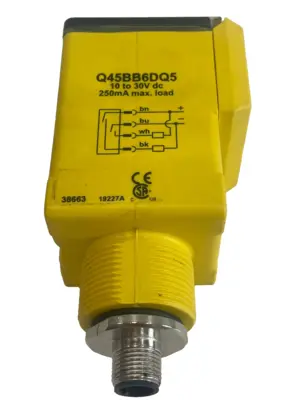 USED BANNER ENGINEERING Q45BB6DQ5 PHOTOELECTRIC SENSOR