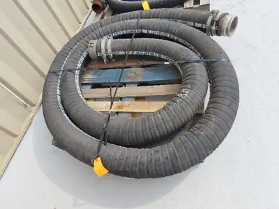 Jason 4470 Dry Bulk Material Suction Hose 5" ID x 25' Gum Rubber 75 PSI