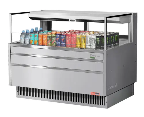 Turbo Air TOM-48L-UFD-S-1S-N 46 3/4" Horizontal Open Air Cooler w/ (1) Level, 115v