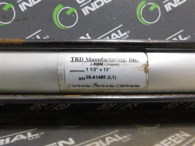 Bimba TRD Double Action Hydraulic Cylinder 1 1/2" Bore 13" Stroke 250 PSI Used