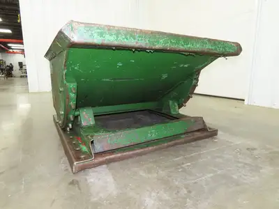Roura Self Dumping Hopper 1/3 Yard Forklift Steel Dumpster 40x48x24"