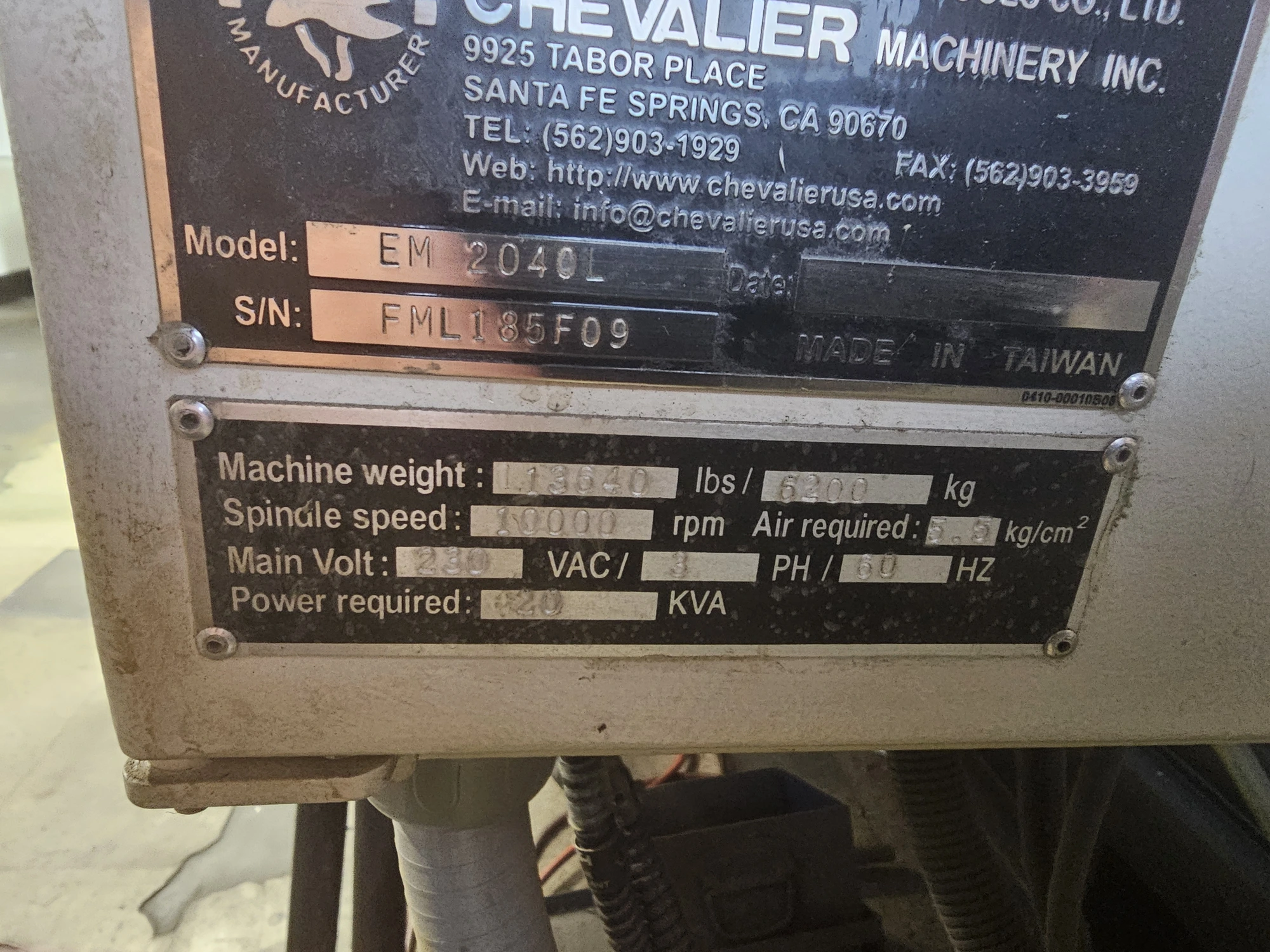 USED 2009 CHEVALIER EM2040L