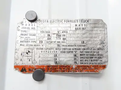 Denso 14320-12241-71 Hydraulic Pump Motor 36V Toyota 5FBE15 Electric Forklift
