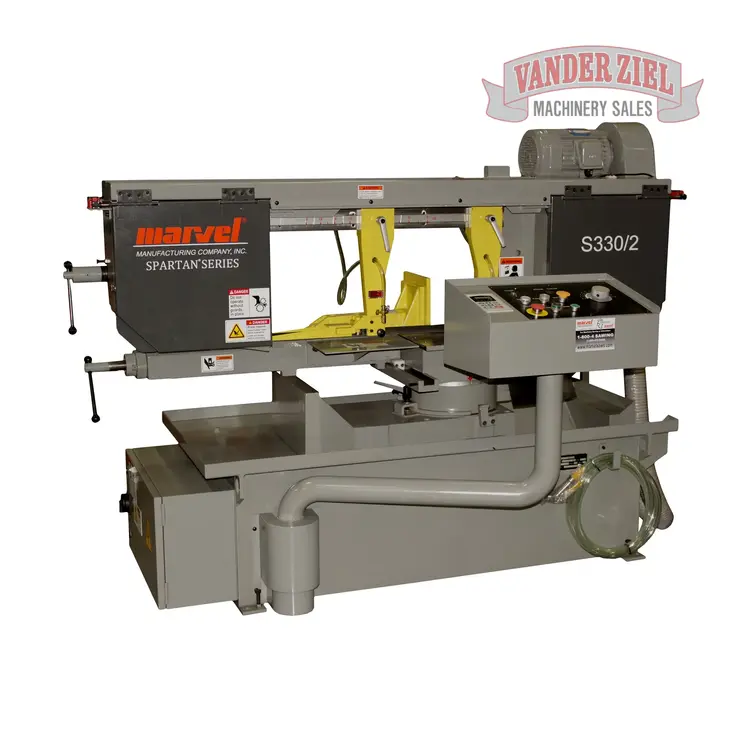 New | in-Stock MARVEL MANUFACTURING S330/2-HV Horizontal Band Saws Michigan US | Vander Ziel Machinery Sales #482258