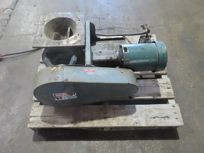 used Rotary Airlock, 7.5" inlet, 3/4 hp drive.