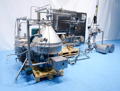 Westfalia GSE 75-06-177 Hydrostop beer clarifier centrifuge, 316SS.