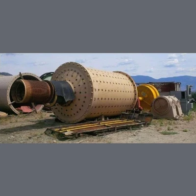 Used Dominion Rod Mill. 9.5 ft. x 14 ft. Long. 500 HP Motor.