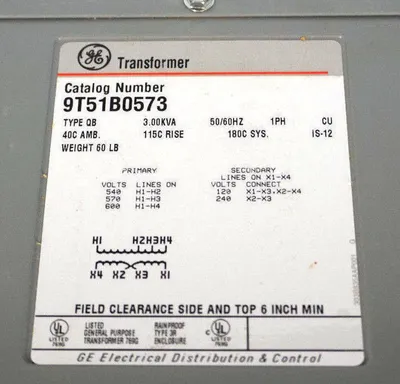 NEW GENERAL ELECTRIC 9T51B0573 TRANSFORMER