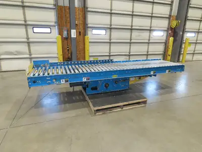 Hytrol ABEZ 30"x 11' EZLogic Accumulation Roller Conveyor 27"BF Center Drive 3PH