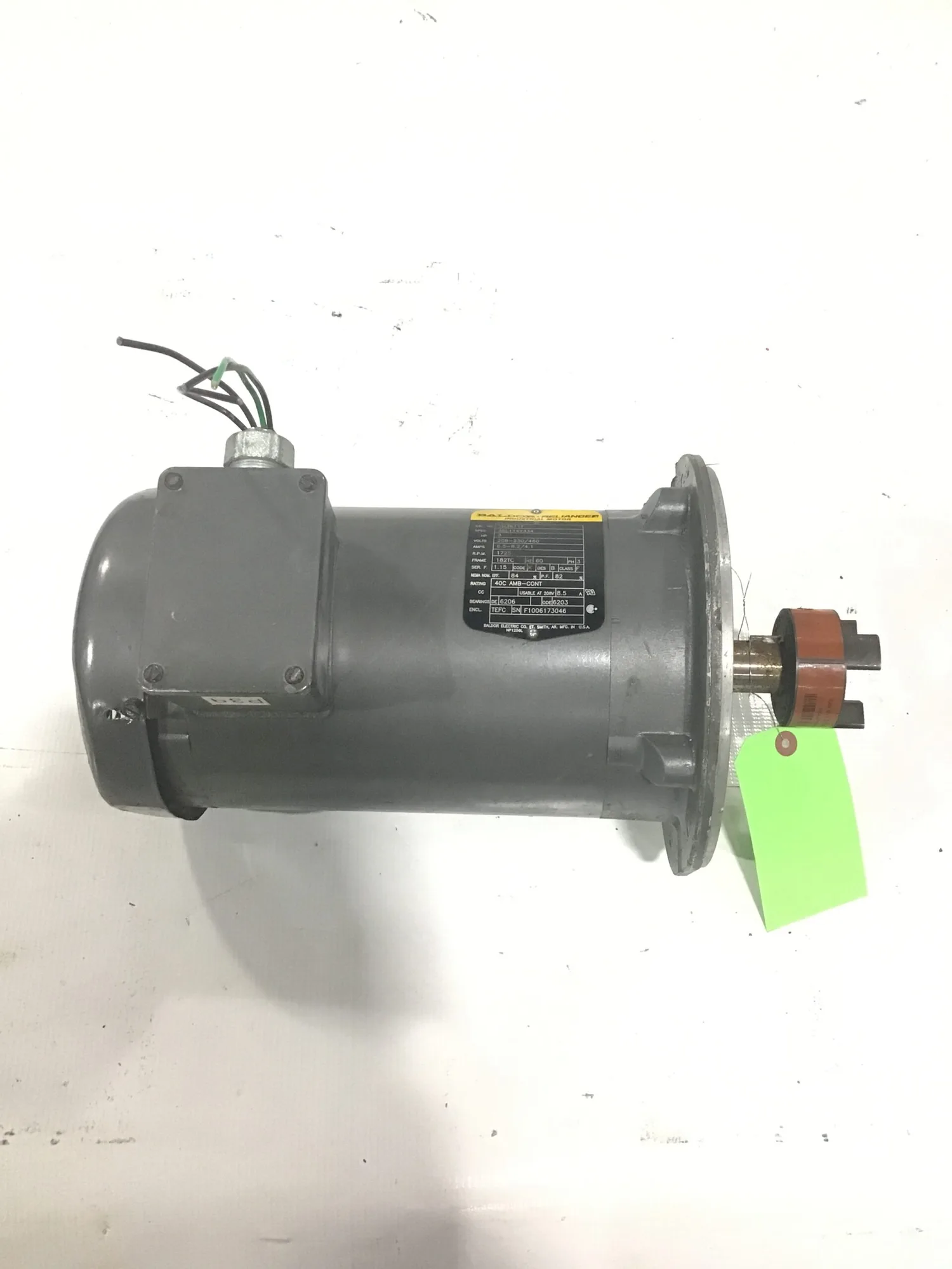 Baldor VM3611T Industrial Electric Motor 3HP 1725RPM