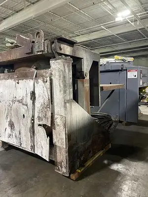USED INDUCTOTHERM 3 TON STEEL SHEEL FURNACE